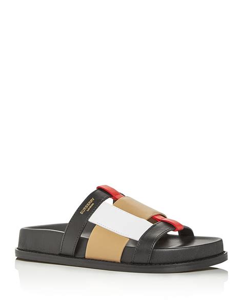 slips burberry|burberry slide sandals.